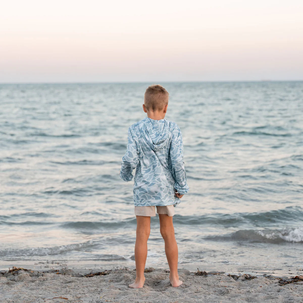 Burlebo Youth Performance Hoodie - Seaside Camo