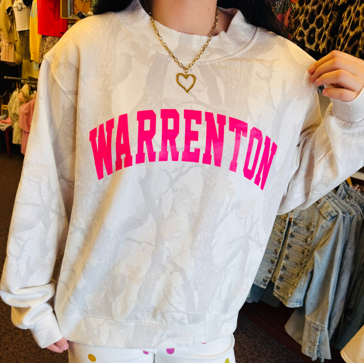Warrenton Camo Mock Neck