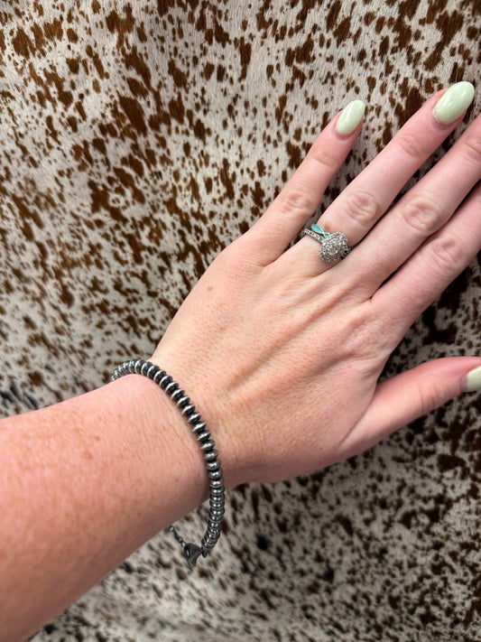 5MM Navajo Pearl Saucer Bracelet