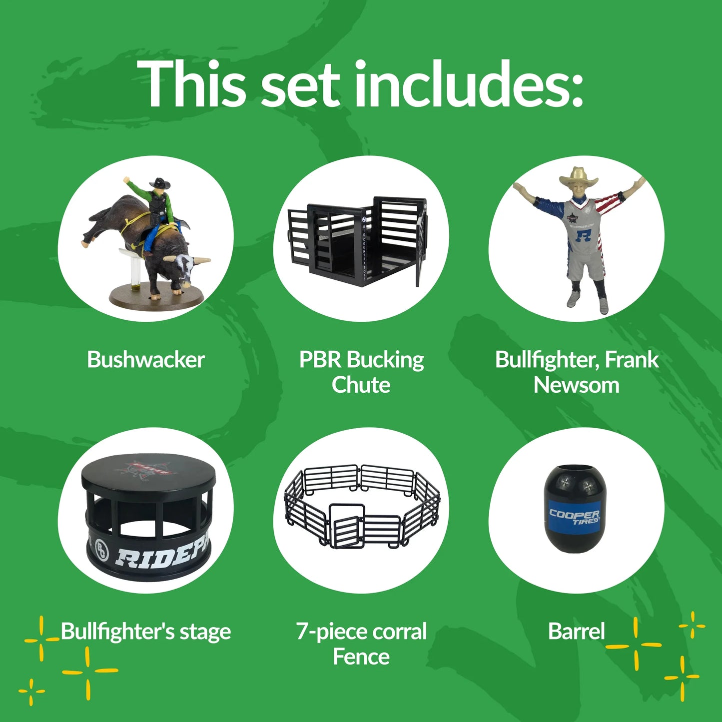 Toy Bull Rider Ranch Set
