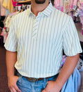 The Jack Pearl Snap Polo in Cream