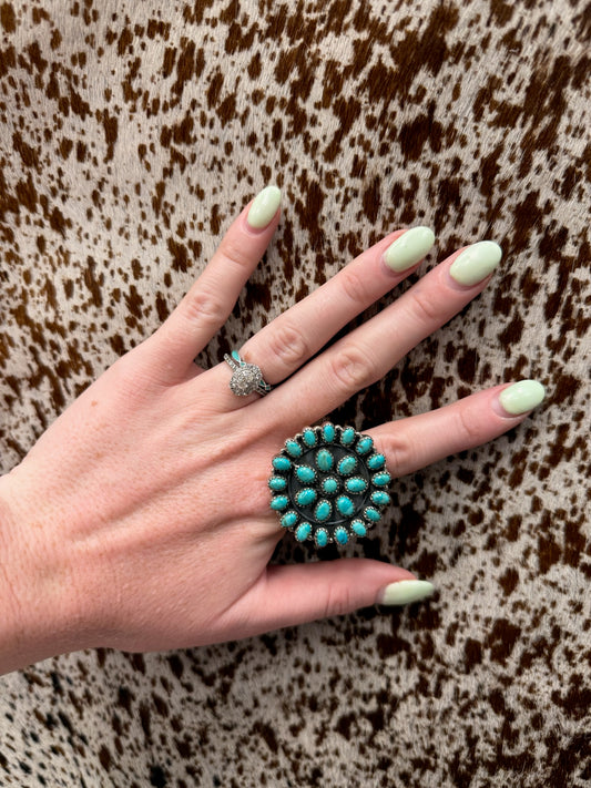 Hada Sterling Silver Kingman Turquoise Ring