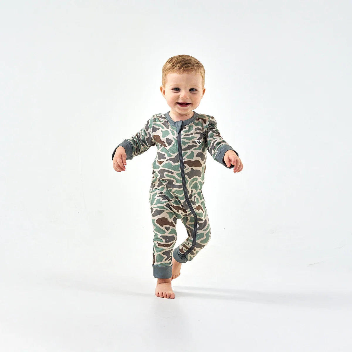 Baby Zip Up - Retro Duck Camo