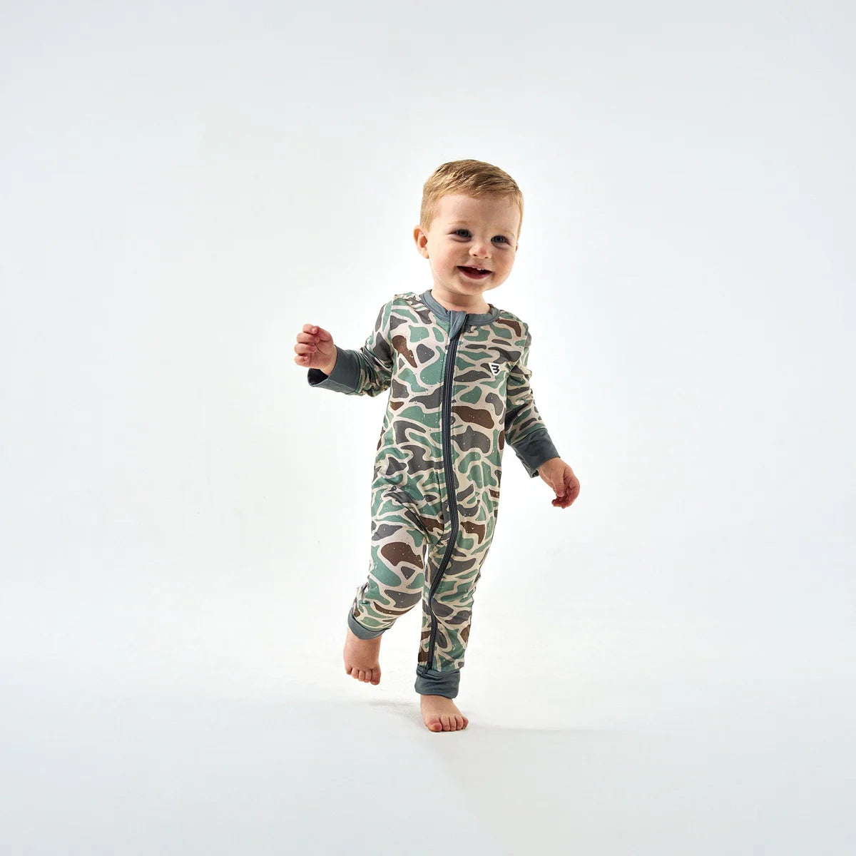 Baby Zip Up - Retro Duck Camo