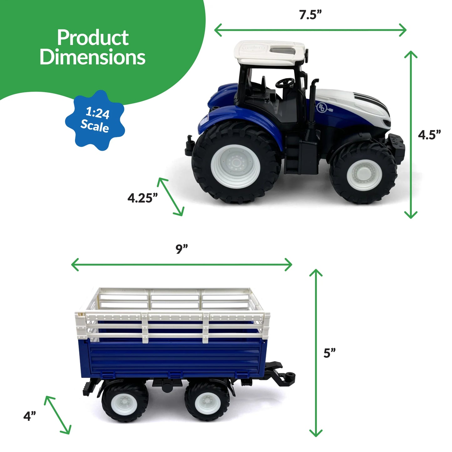 Remote Control Tractor Trailer Toy