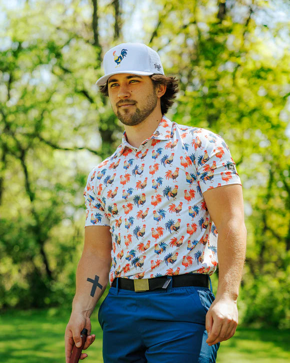 Cocky Rooster Men's Polo
