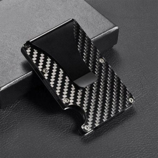 3-D Smart Black Card Holder & Money Clip
