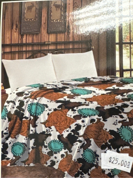 Squash & Highland Blanket - Queen Size
