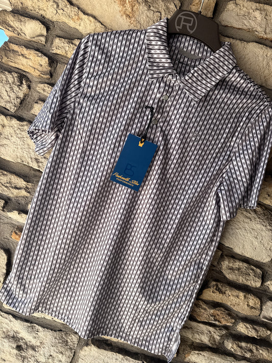 Panhandle Slim Men's Aztec Print Short Sleeve Snap Polo