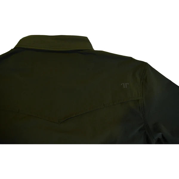Core Men's Olive Green Short Sleeve Snap Shirt