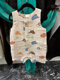 Western / Muslin Shortie Romper