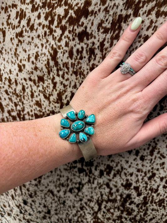 Betta Lee Carico Lake Turquoise Cuff