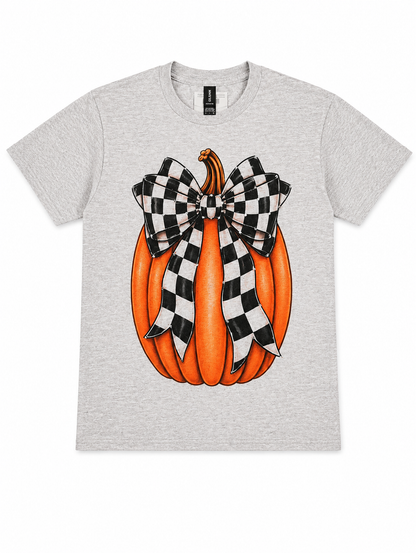 Checkered Pumpkin Tee