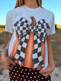 Checkered Pumpkin Tee