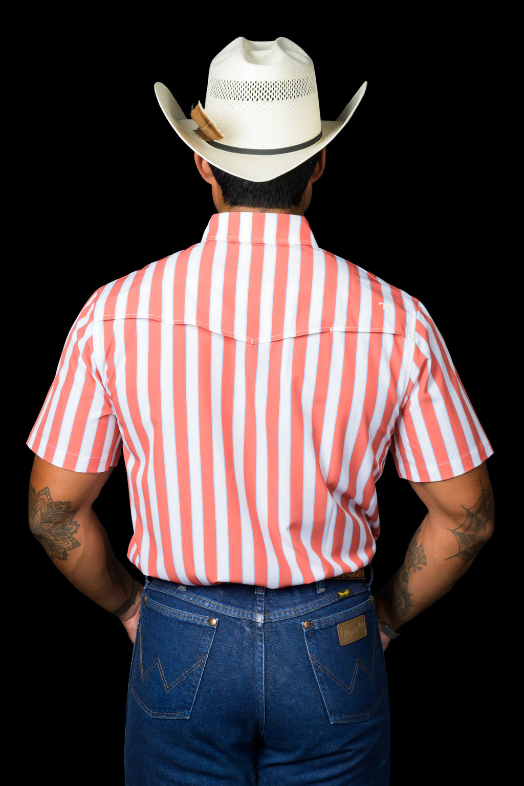 The Liam in Salmon - Short Sleeve Snap