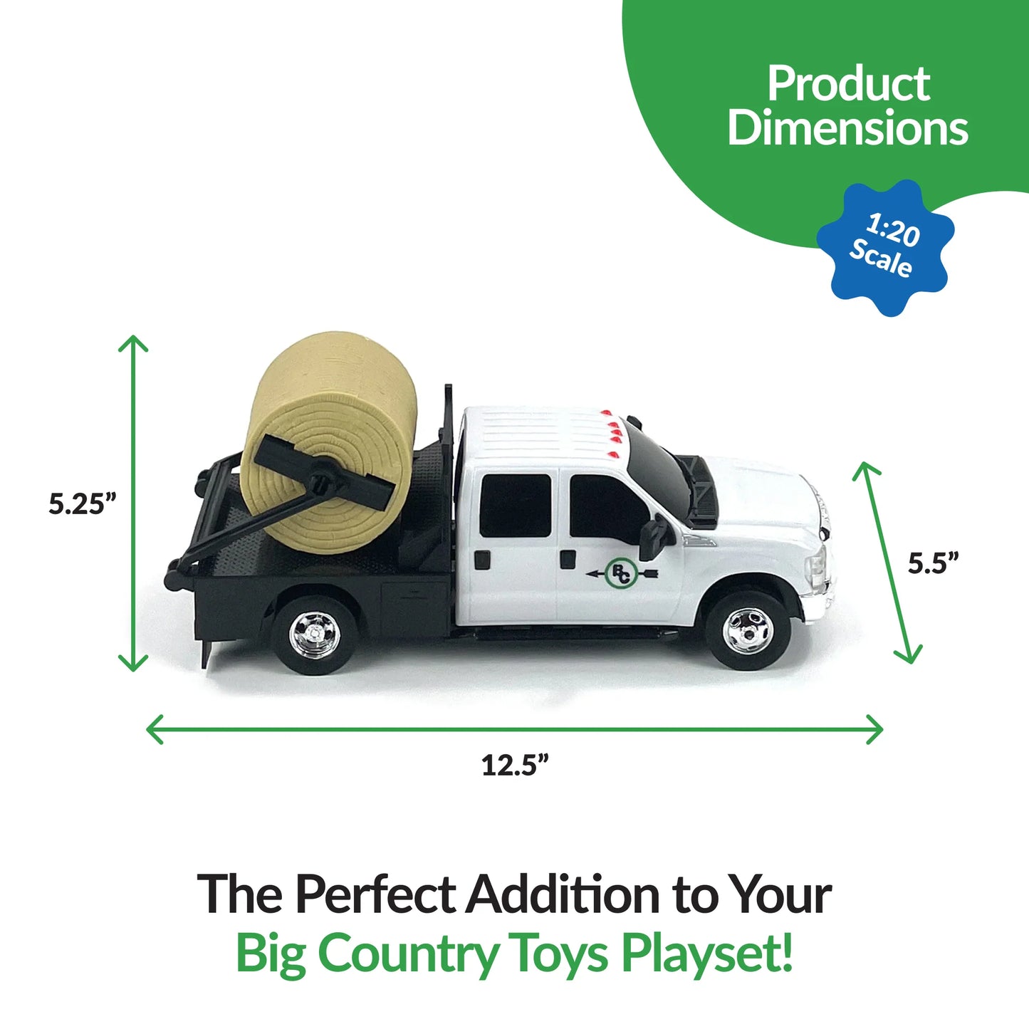 Ford Flatbed Hay Toy Truck