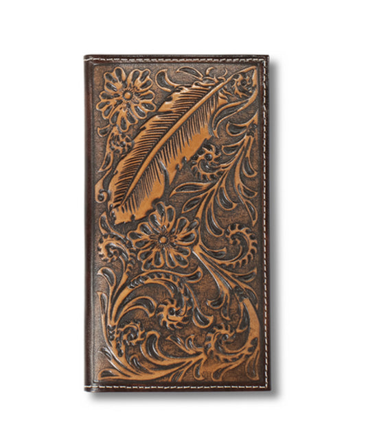 ARIAT RODEO FEATHER EMBOSSED - ACCESSORIES WALLET