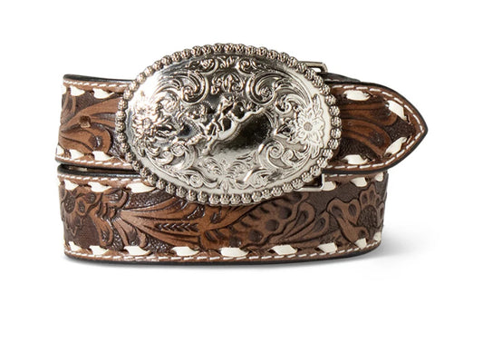 Ariat Boys Floral Brown Belt - A1307802