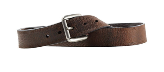 Ariat Men's Polyurethane Triple Stitch Work Belt, Brown