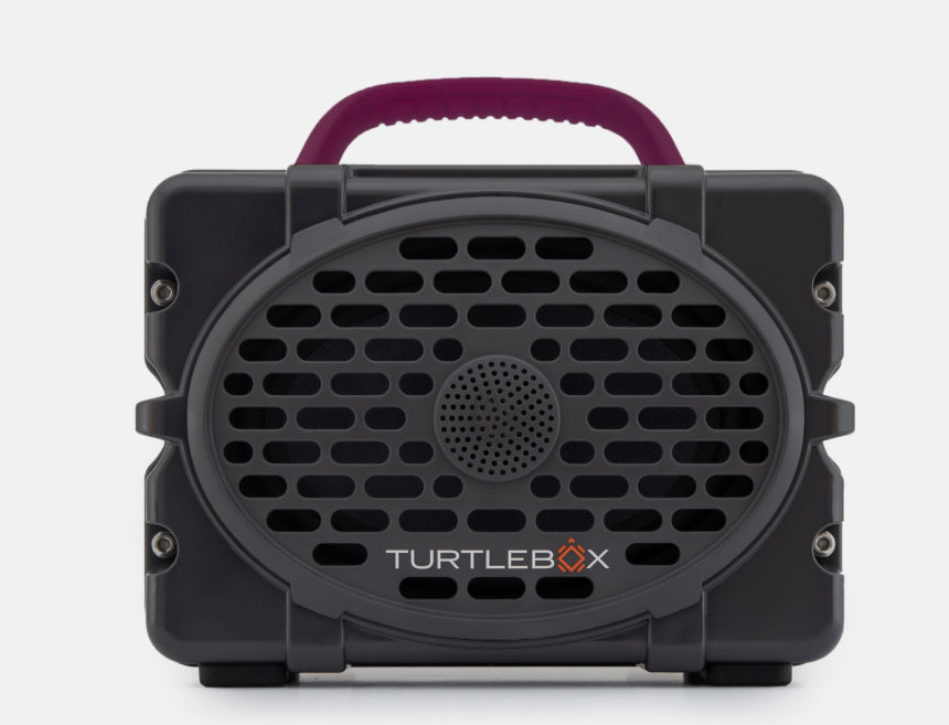 Turtlebox | Grey & Maroon