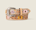 Flower Tooled Belt