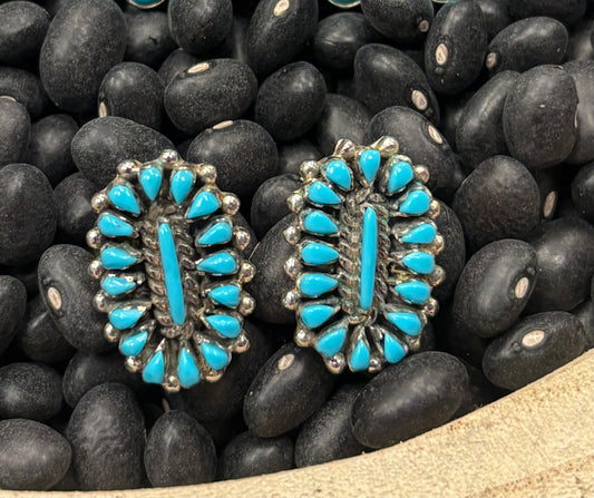 Mini Turquoise Concho Studs