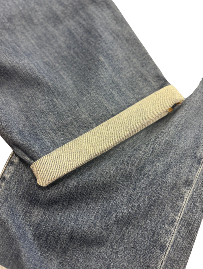 Risen High-Rise Barrel Jeans