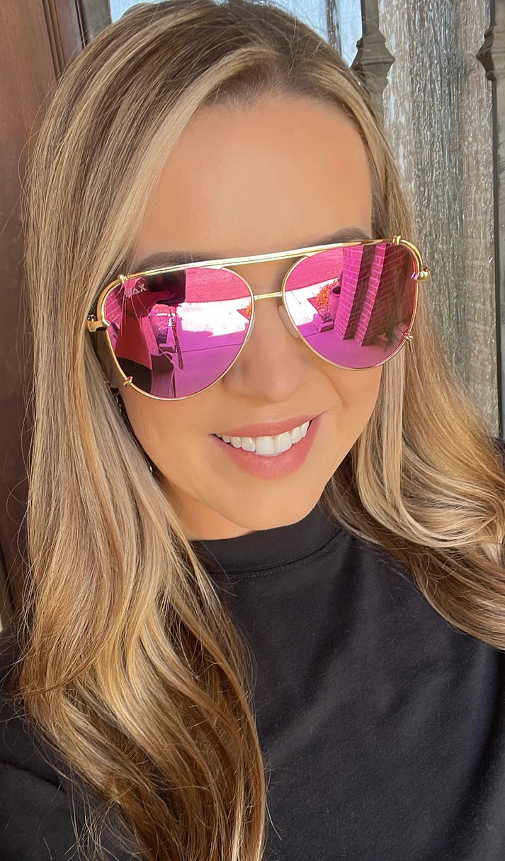 Shay Hot Pink Sunglasses