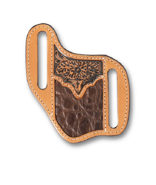 ARIAT SHEATH CROCO PRINT BROWN