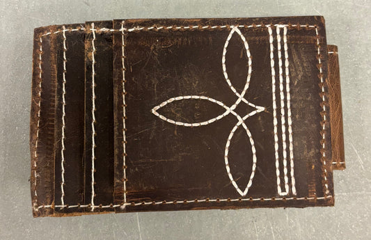 Boot Stitch Card Organizer Money Clip