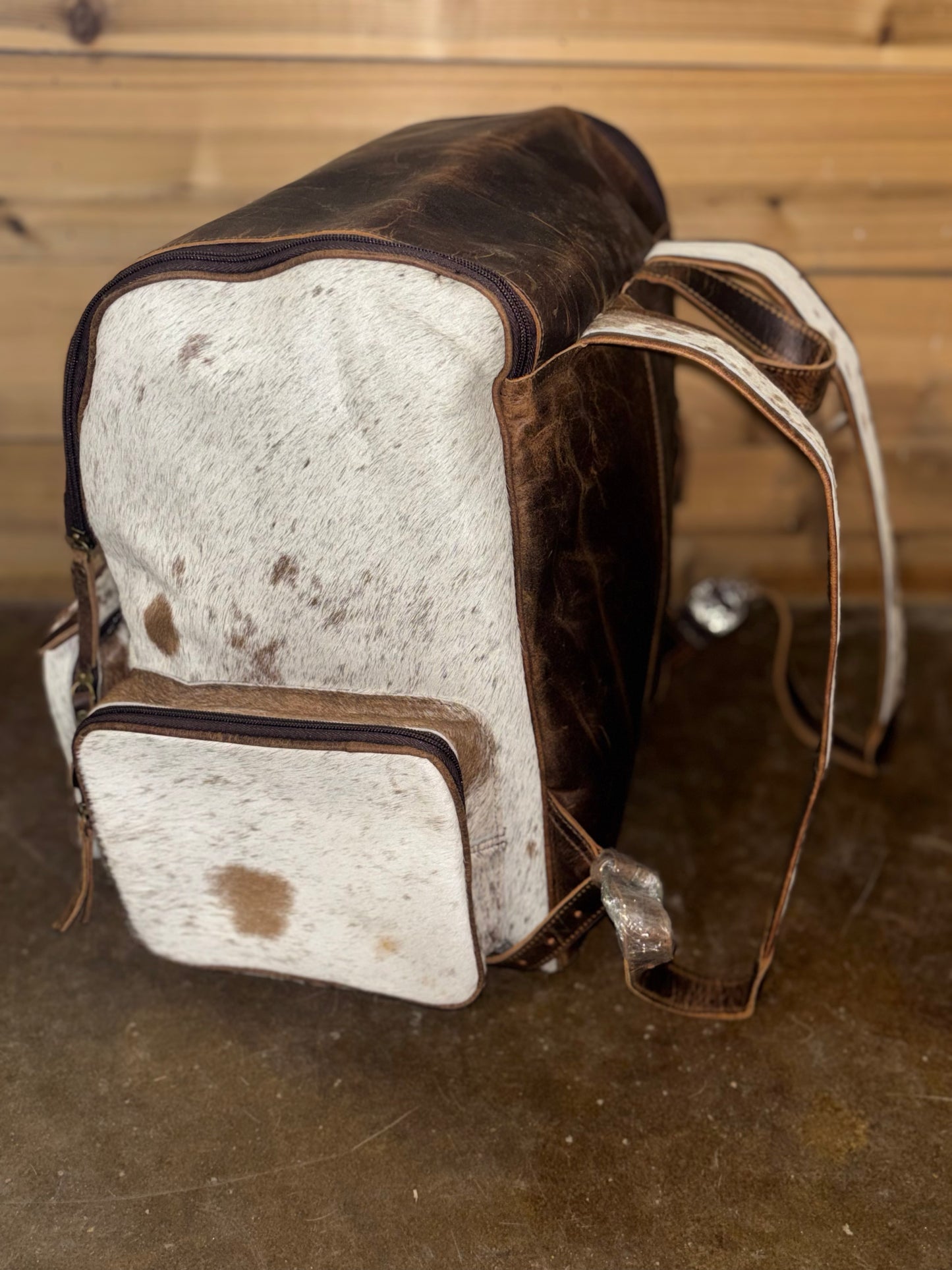 Boot Stitch Cowhide Backpack