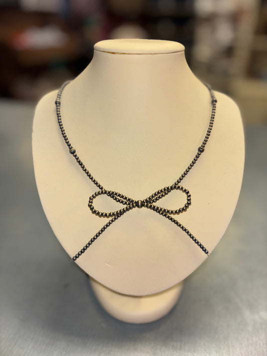 Small Bow- Navajo Pearl Necklace