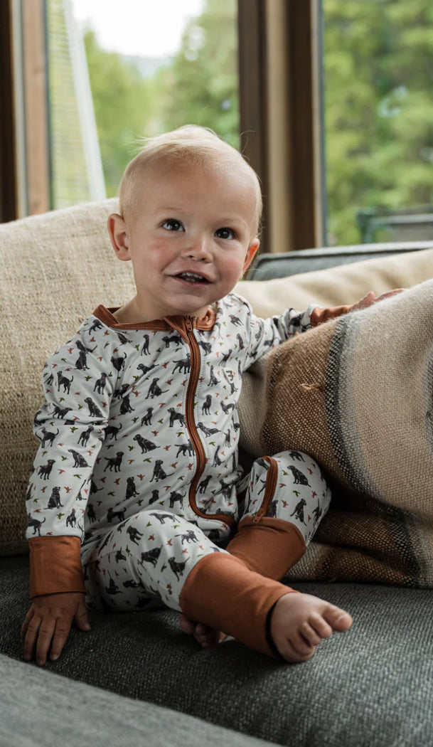 Baby Zip Up - Ducks And Dogs