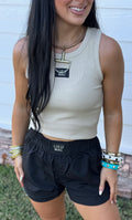 LULU MAC BLACK SHORTS