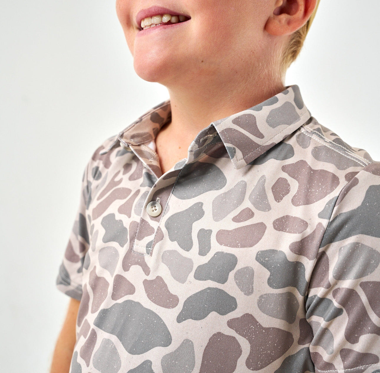 Youth Polo - Classic Deer Camo