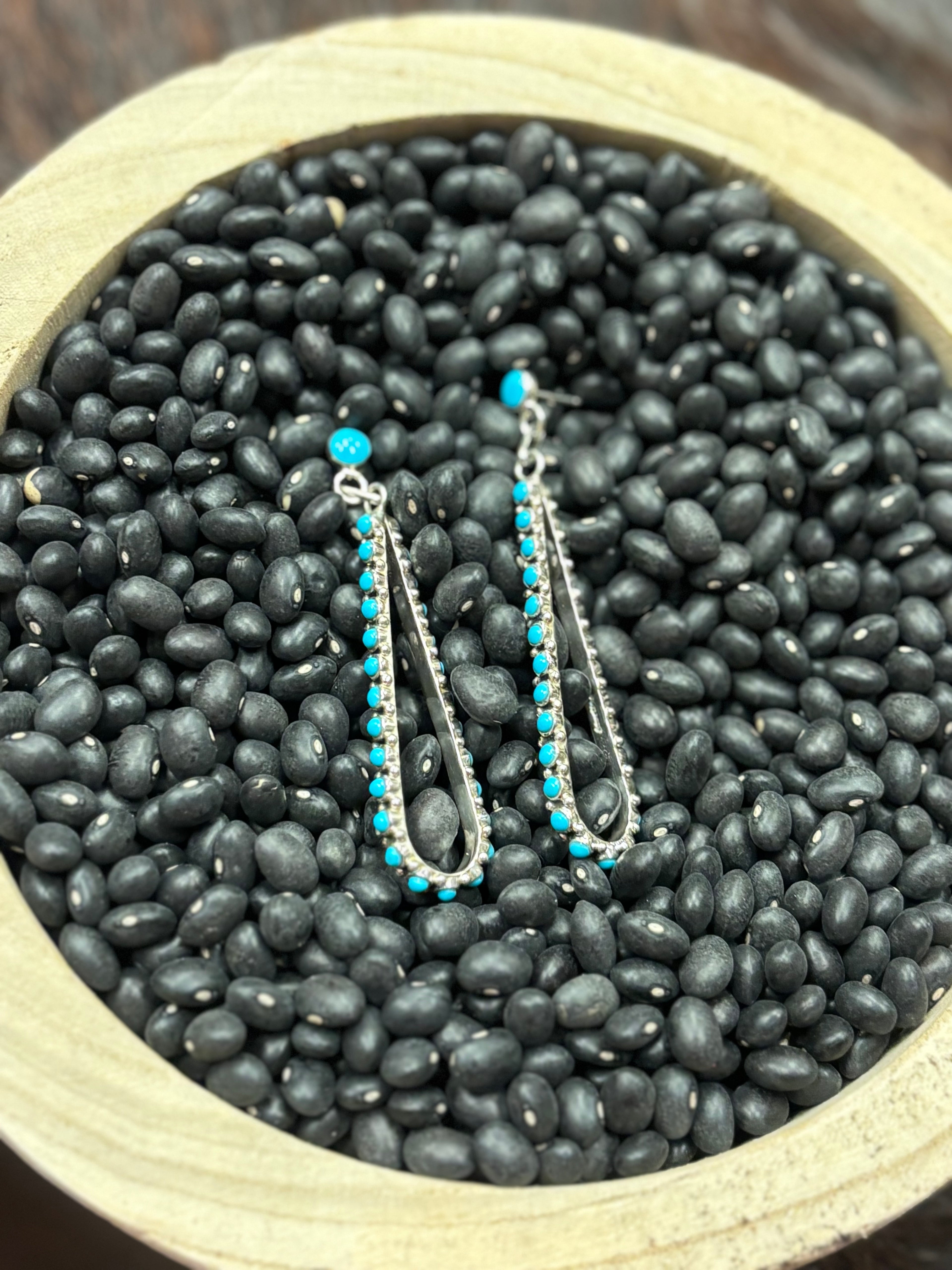 Teardrop Turquoise Earrings