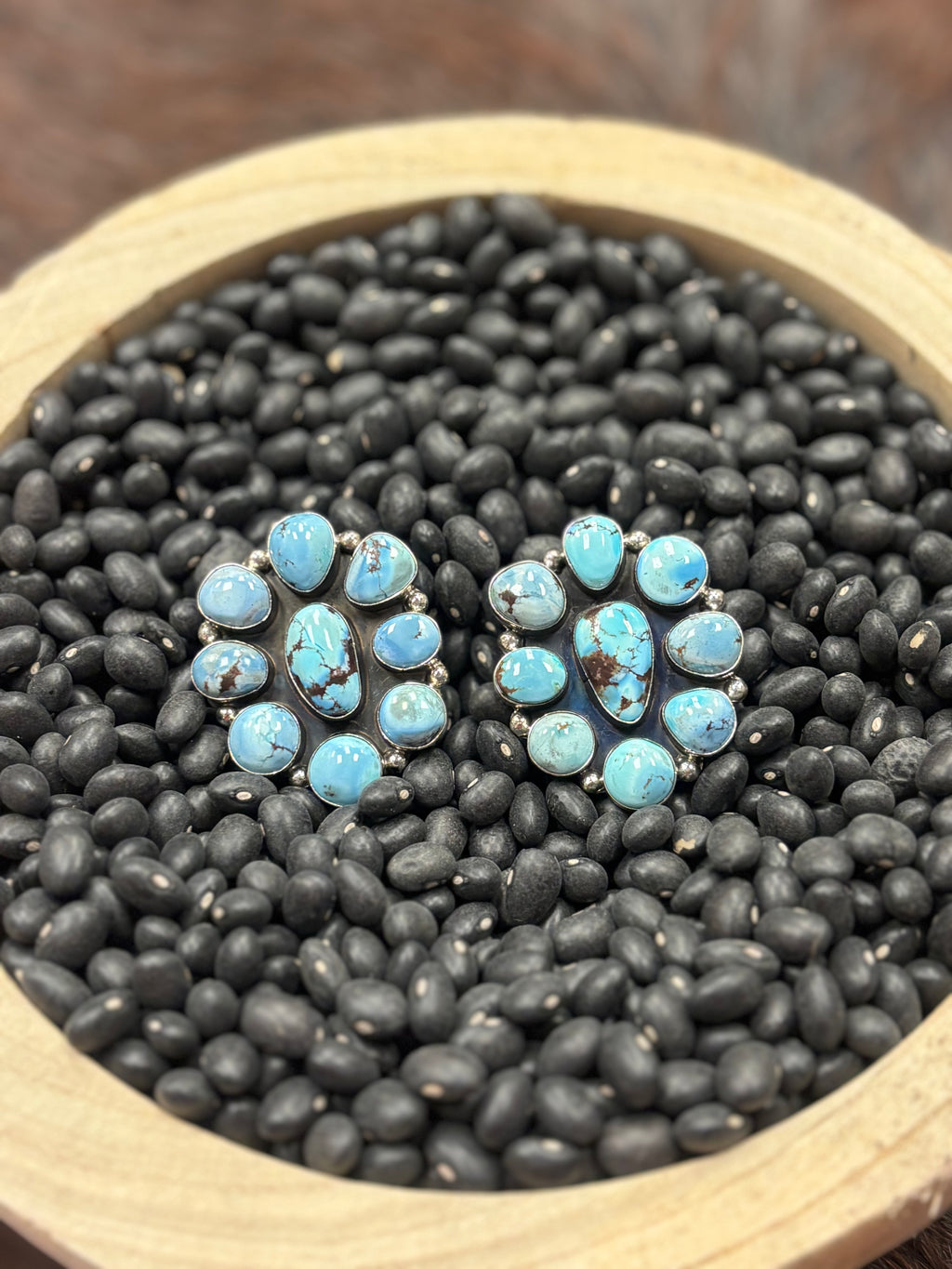 Light Turquoise Concho Studs