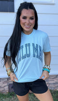 LULU MAC STRIPE CHAMBRAY TEE