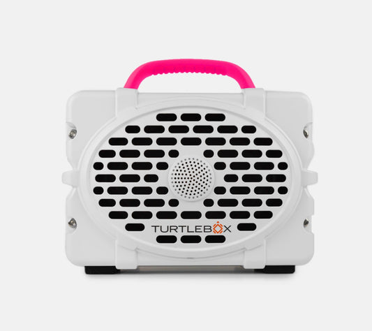 Turtlebox | White & Hot Pink