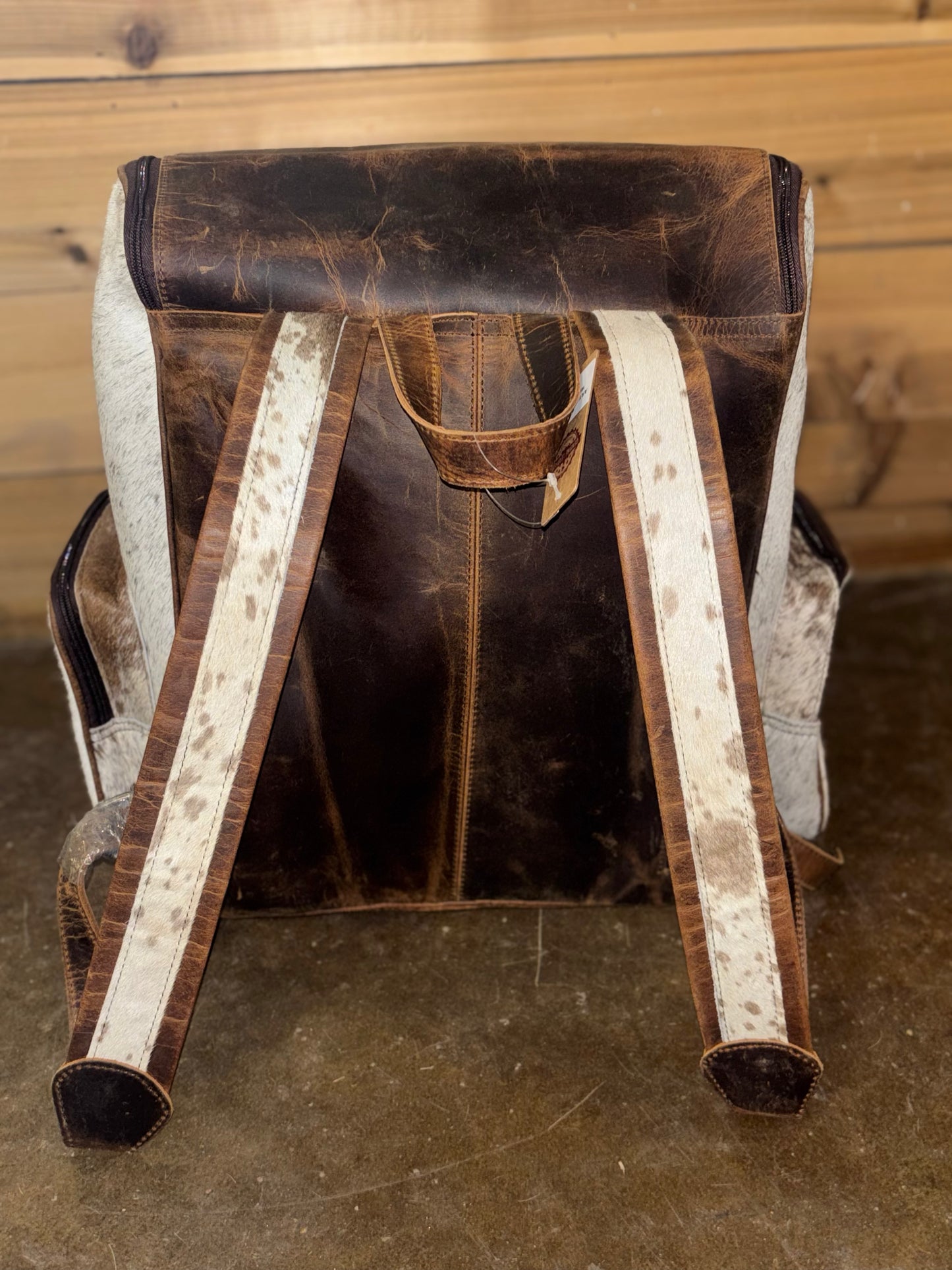 Boot Stitch Cowhide Backpack