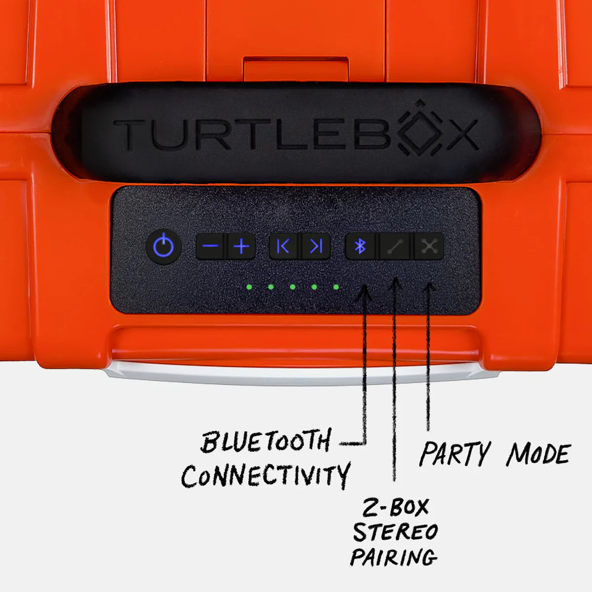 Turtlebox Gen 3 Speaker- Orange & Black
