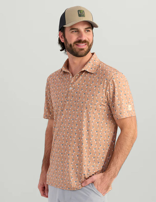 Pursuit Performance Polo- Marl American Fish