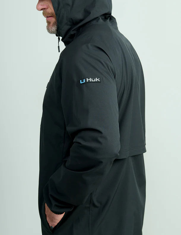 Huk Rover Rain Jacket- Black