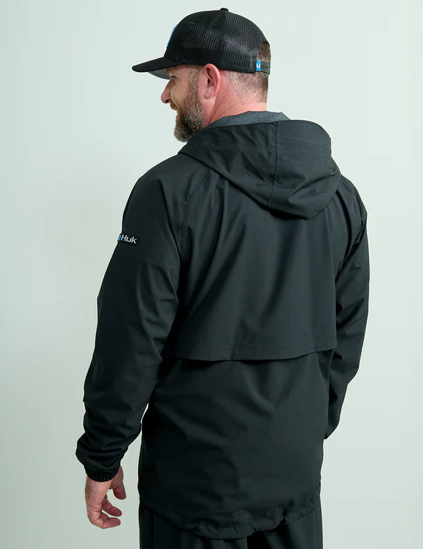 Huk Rover Rain Jacket- Black