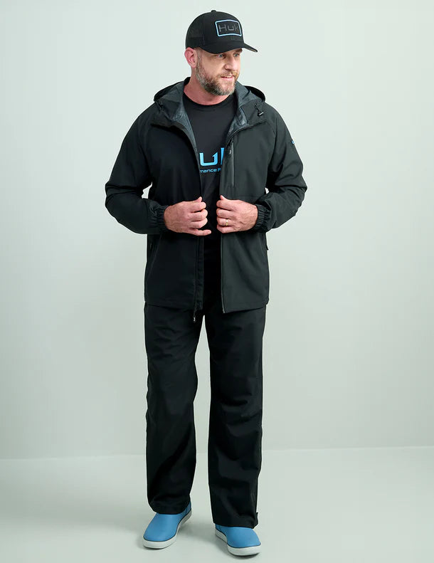 Huk Rover Rain Jacket- Black