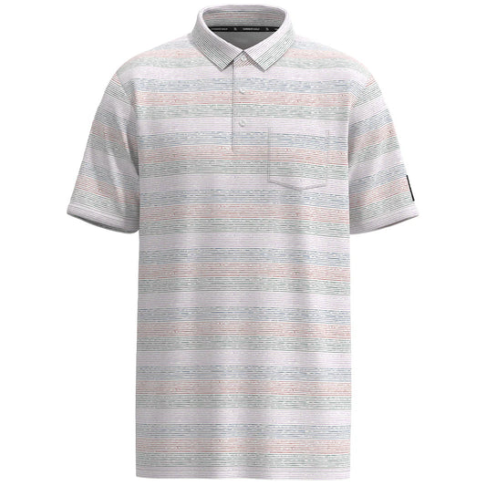 "Hot Shot" Multi Color Stripe Pattern Polo