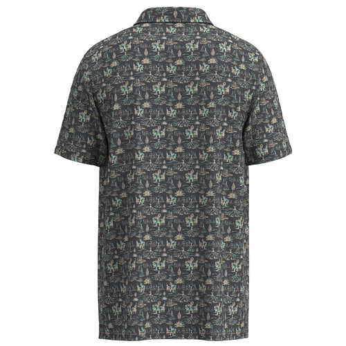 "The Weekender" Polo Charcoal w/Multi-Color Comanche Print