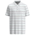 "The Weekender" Polo White w/ Blue Stripe Pattern