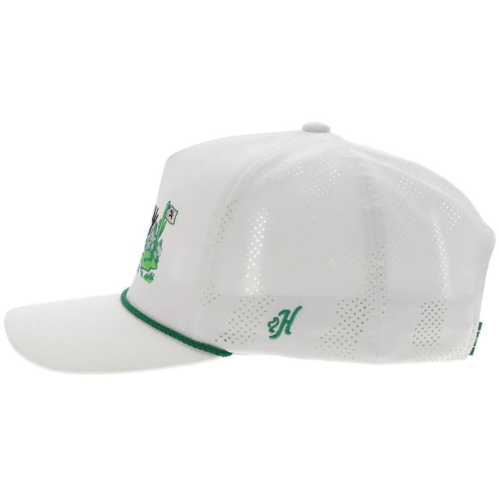 "Cowboy Golf" Hat White w/Golf Course Landscape