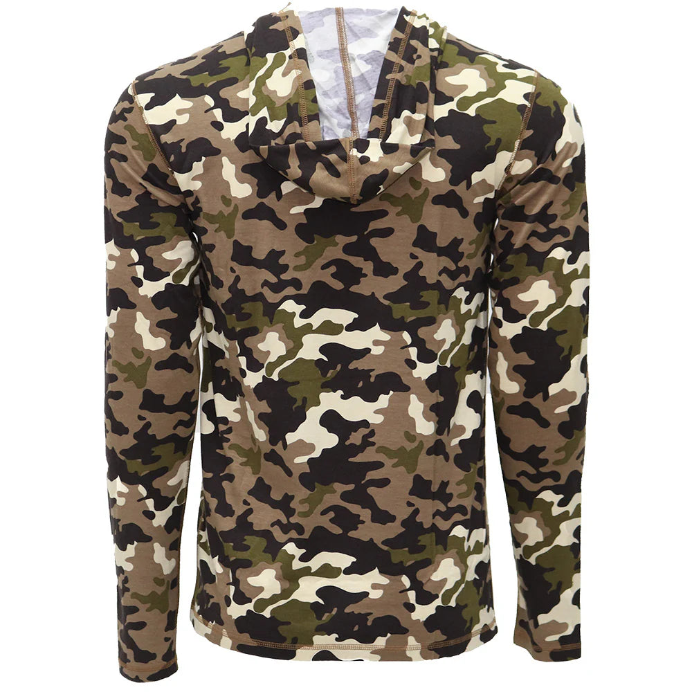 "Hooded Captain" Camo Long Sleeve T-shirt